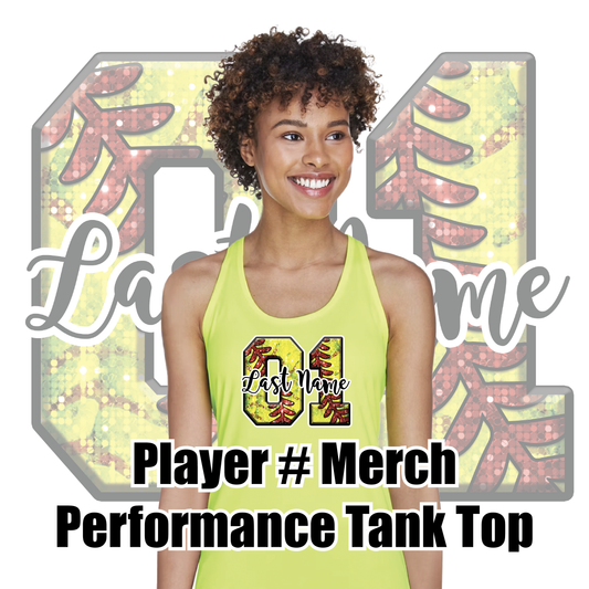 Player Merch # Performance Tank Top